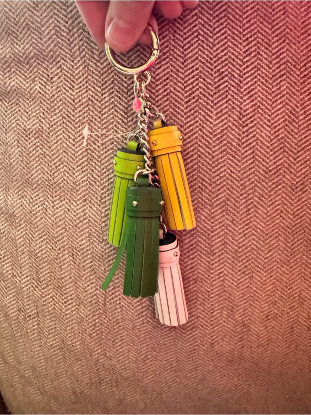 Michael Kors Leather Cascading Mini Tassel Key Chain or Bag Charm- NWOTs - Picture 8 of 9